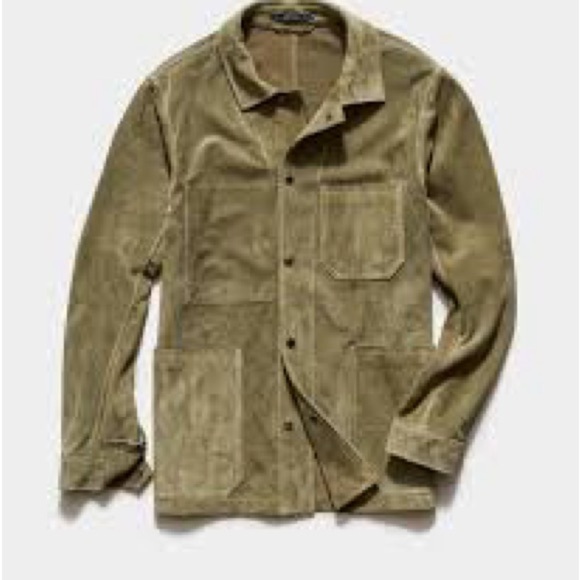 Todd Snyder Italian Calf Suede Chore Jacket with Horn Buttons $998 usd NWT - Picture 2 of 2